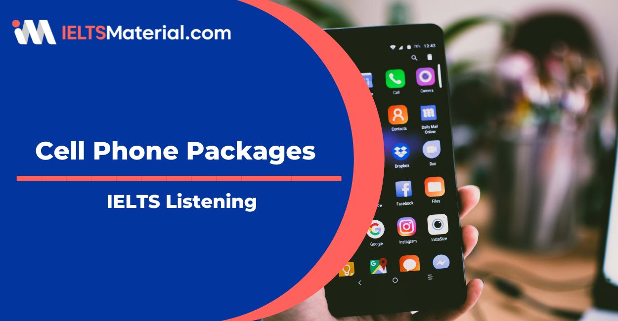 Cell Phone Packages Listening Sample Responds